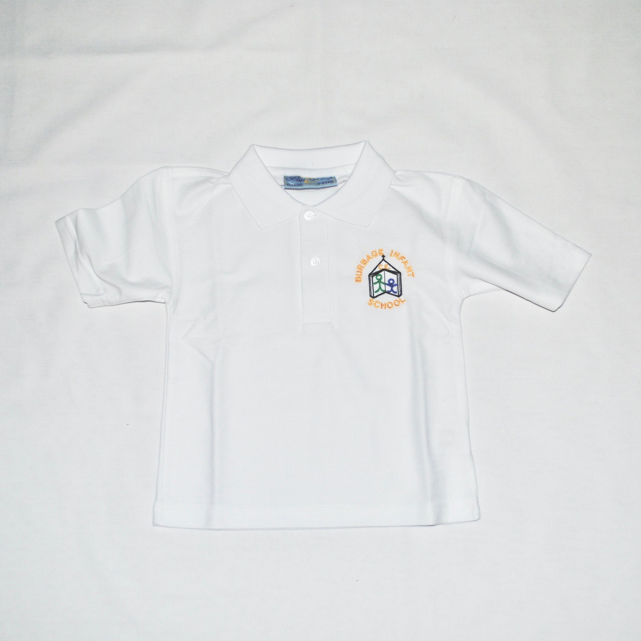 Burbage Infants Polo Shirt (White) - Swifts Uniforms